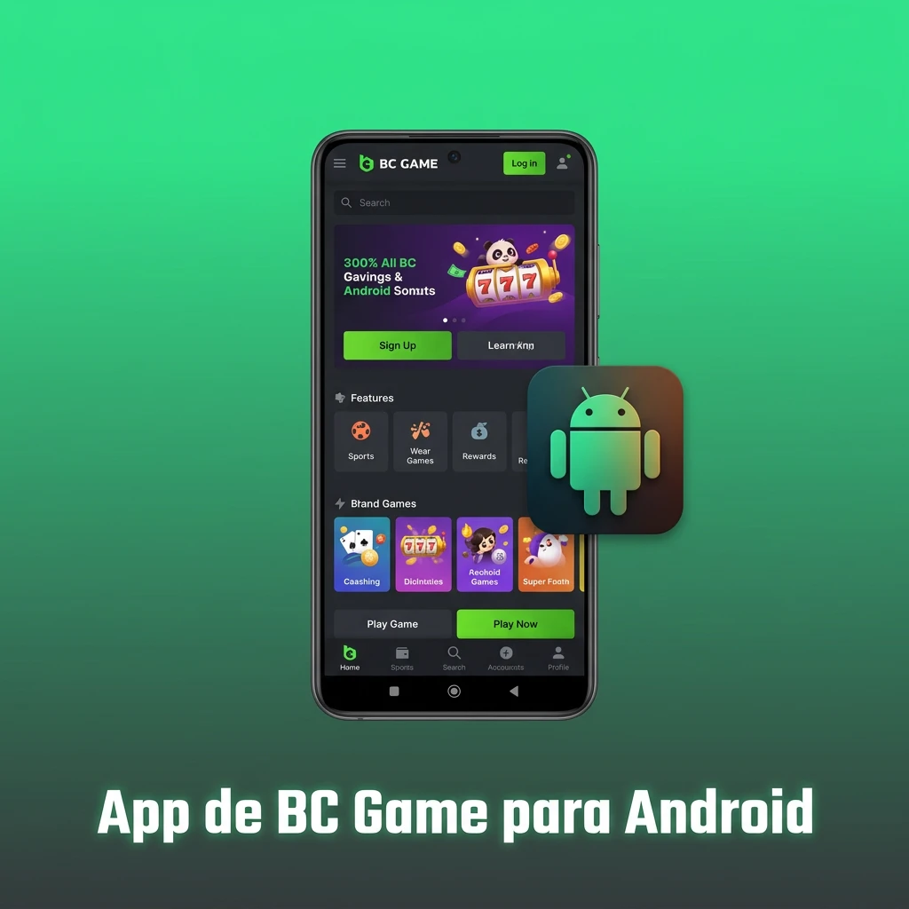 App de BC Game para Android con acceso a apuestas deportivas y casino desde cualquier dispositivo móvil