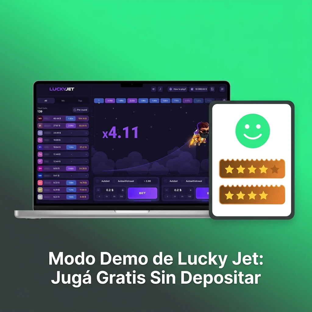 Pantalla del modo demo de Lucky Jet en BC Game con multiplicador en tiempo real y botones de apuesta gratis