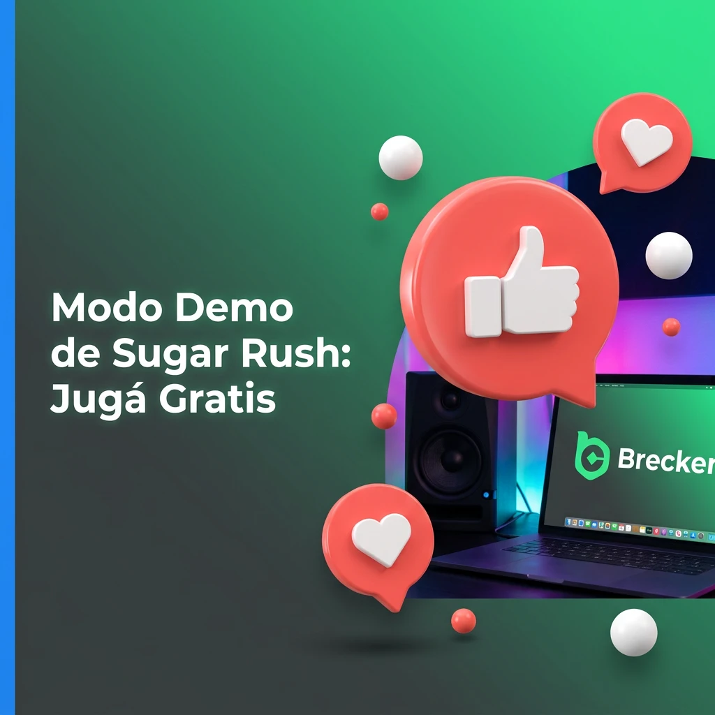 Demo mode screen of Sugar Rush slot game showing free play with virtual credits, multipliers and free spins features.