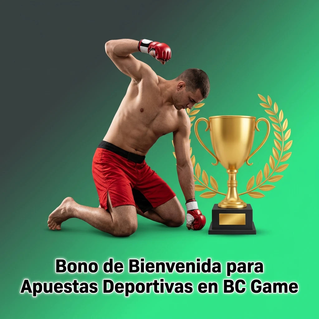 BC Game bono de bienvenida para apuestas deportivas en MMA con saldo adicional en primer depósito