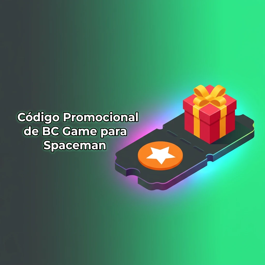 Jugador activando código promocional BCGAME en BC Game para obtener bonos en el juego Spaceman