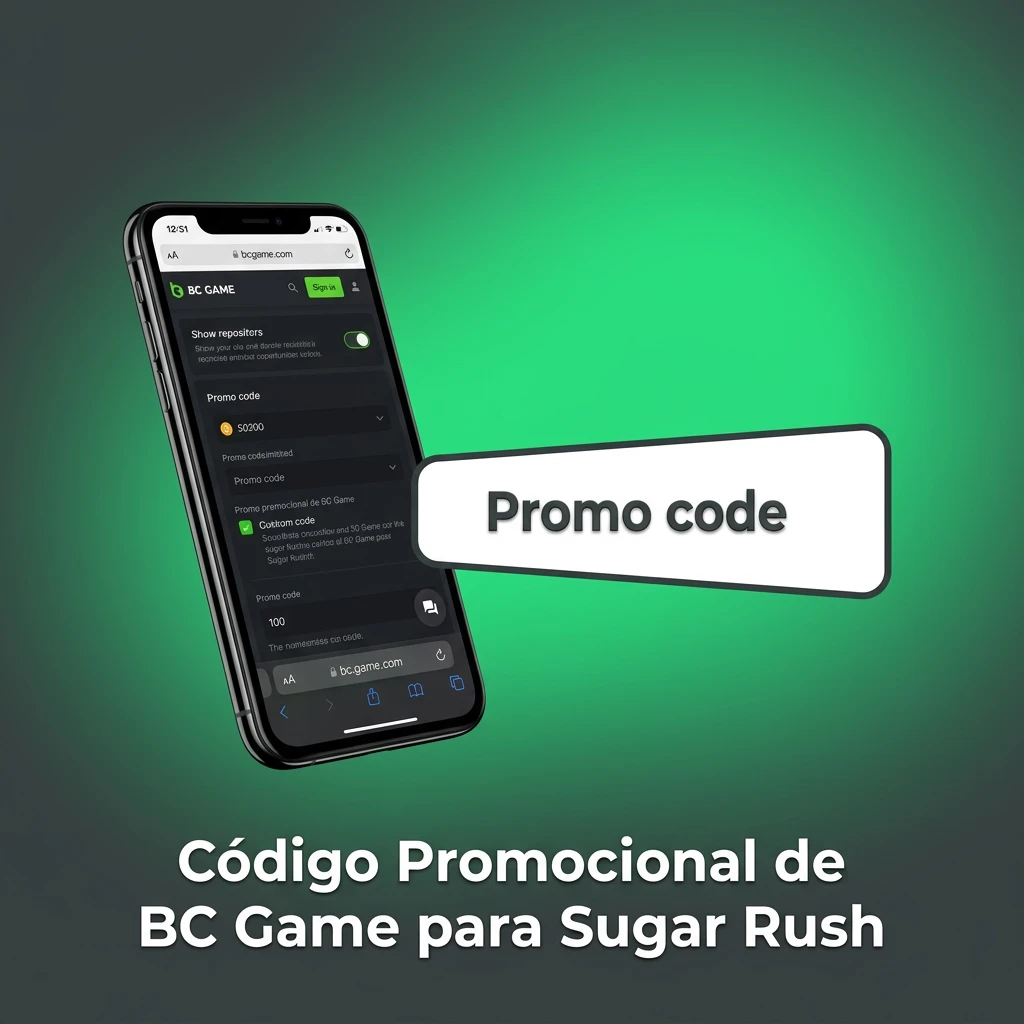 Código promocional BCGAME2024 para activar beneficios exclusivos en Sugar Rush al registrarse en BC Game