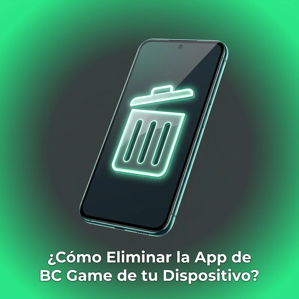 Pasos para desinstalar la app de BC Game en Android e iOS, incluyendo PWA en iPhone.