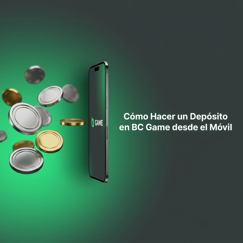 Mobile phone screen showing BC Game deposit process with wallet selection and transaction confirmation steps