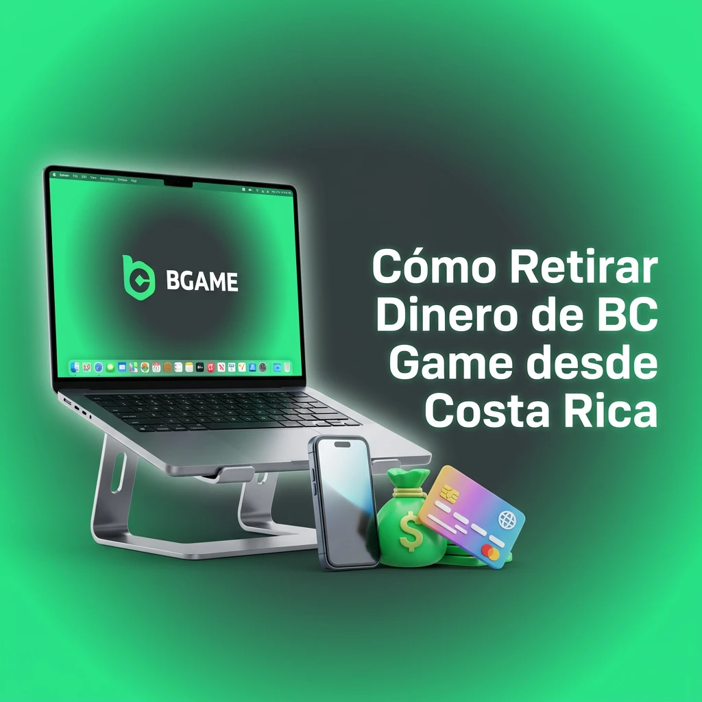 Person withdrawing money from BC Game casino in Costa Rica, showing withdrawal steps on screen
