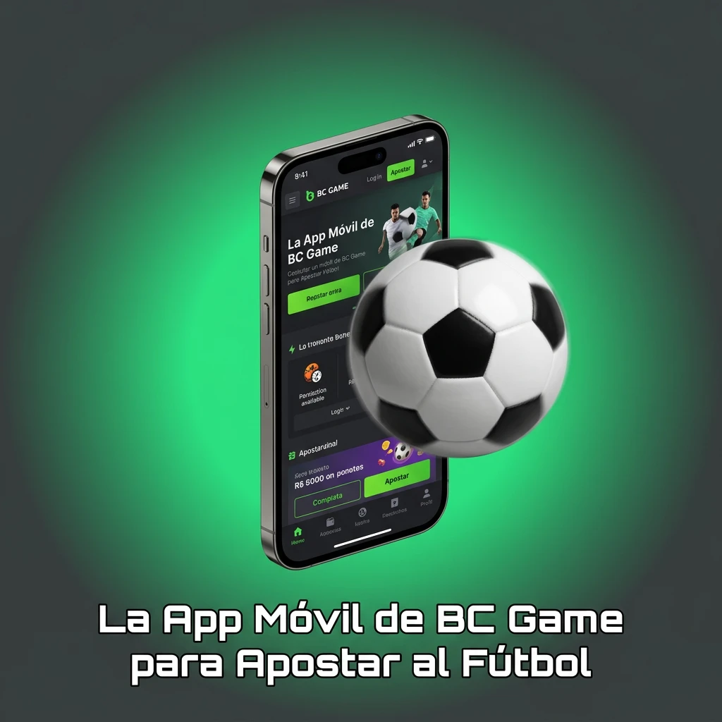 BC Game mobile app interface showing football betting options for Android and iOS devices