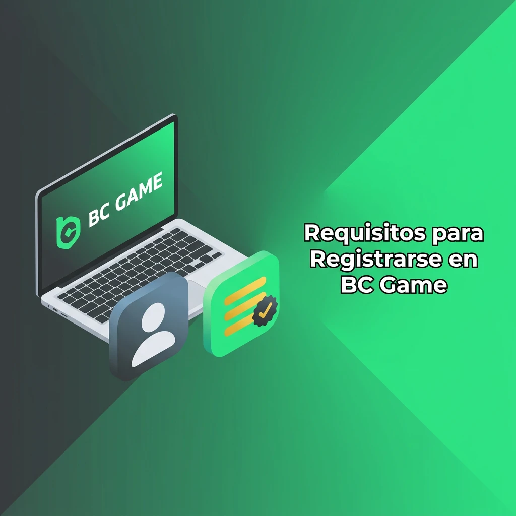 BC Game registration requirements checklist showing age, identity, and geographic restrictions for new users